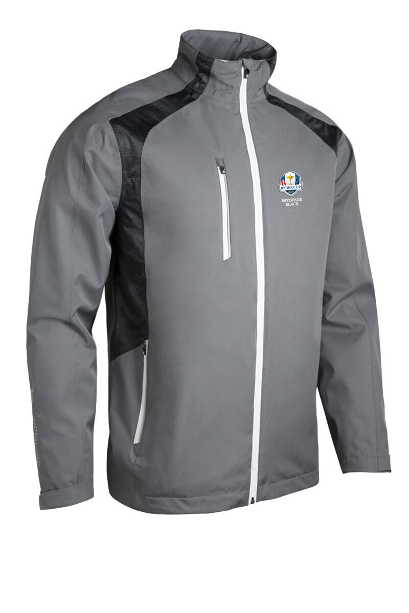 Official Ryder Cup 2025 Mens Panelled Waterproof Golf Jacket