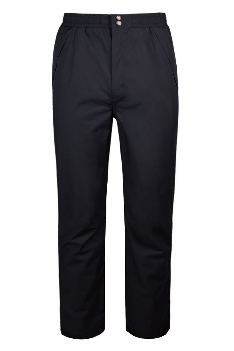 Mens Lightweight Waterproof Golf Trousers Black XXL Regular [31"]