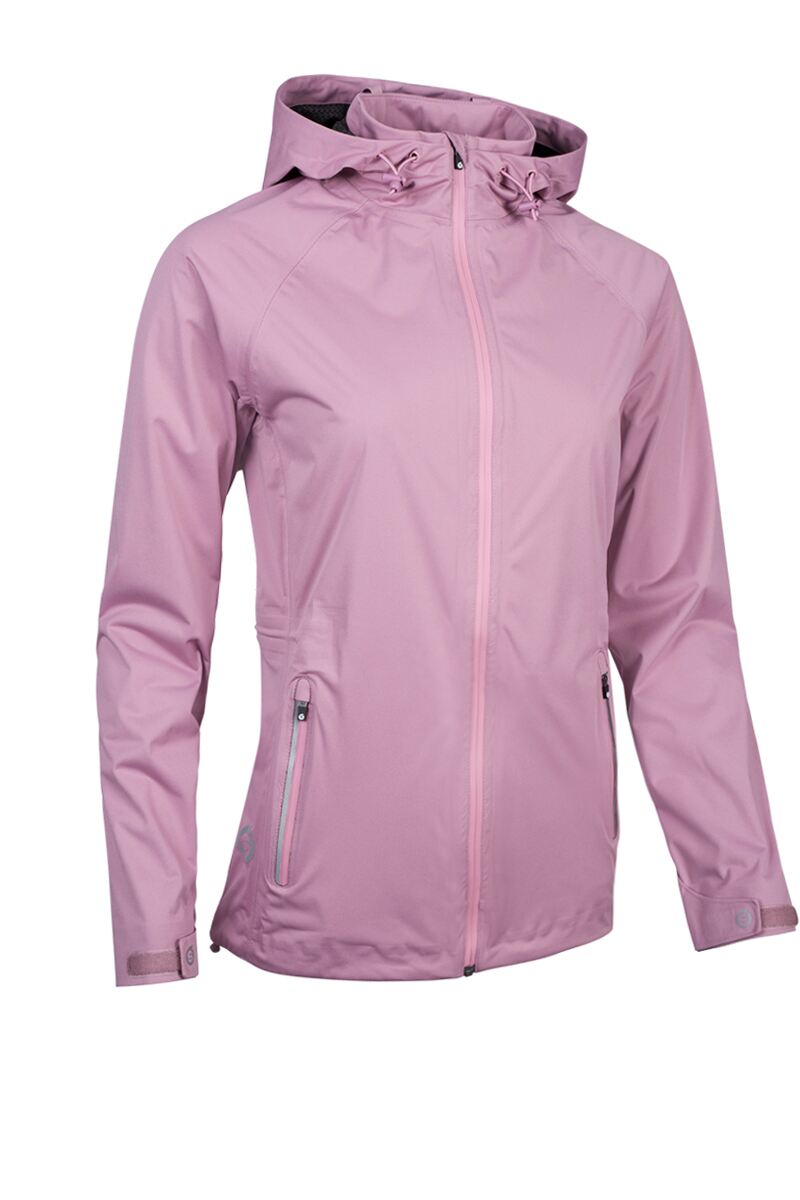 Ladies Concealed Hood Lightweight Waterproof Golf Jacket