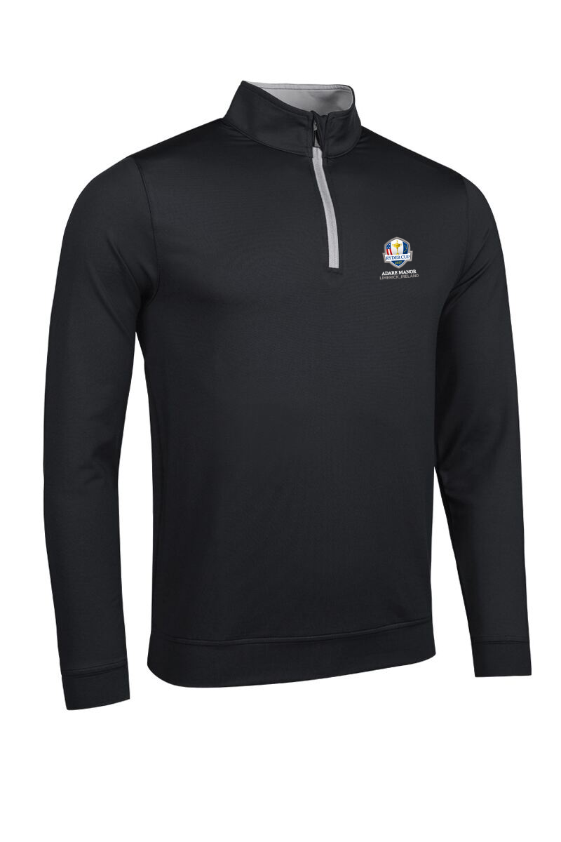 Official Ryder Cup 2027 Mens Quarter Zip Lightweight Performance Golf Midlayer