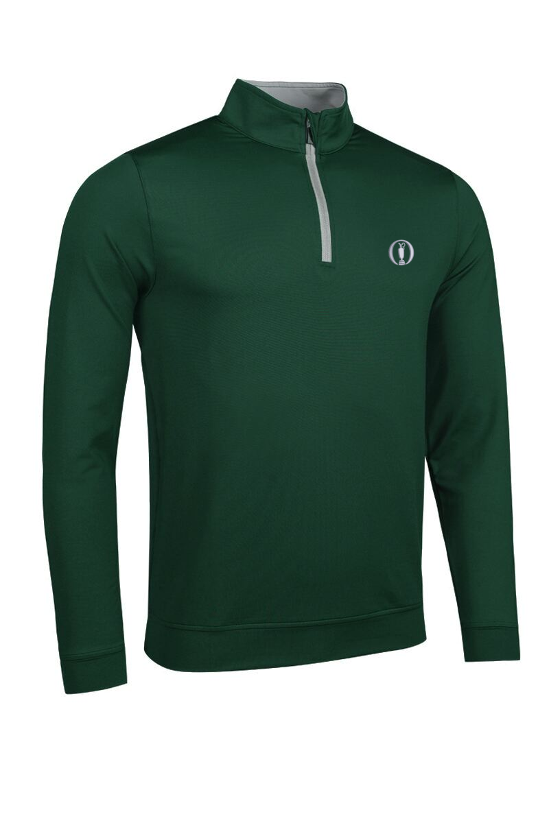 The Open Mens Quarter Zip Lightweight Performance Golf Midlayer