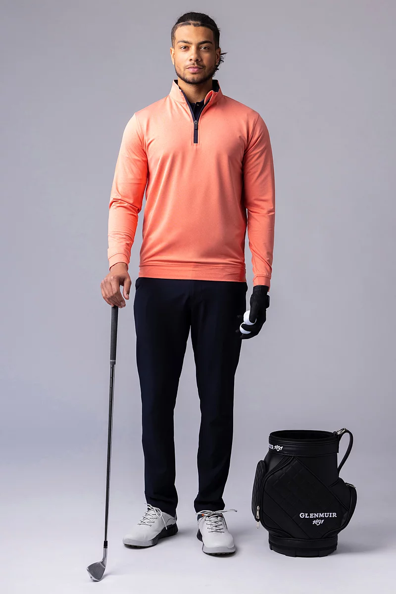 The Open Mens Quarter Zip Lightweight Performance Golf Midlayer The Open Mens Quarter Zip Lightweight Performance Golf Midlayer