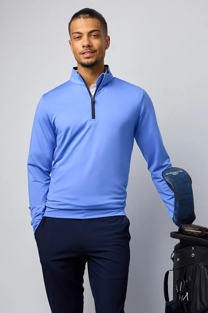 The Open Mens Quarter Zip Lightweight Performance Golf Midlayer