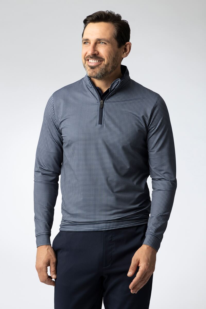 g.WICK Mens Zip Neck Lightweight Performance Golf Midlayer