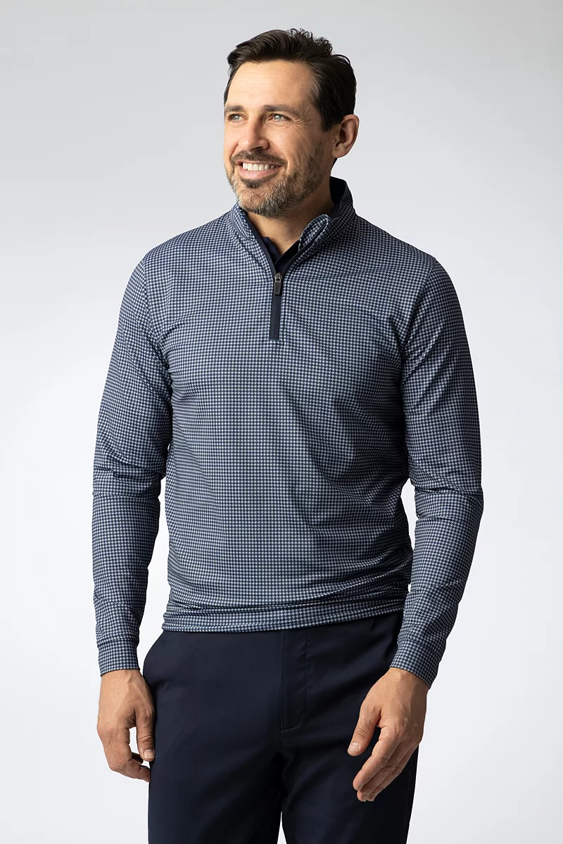 The Open Mens Quarter Zip Lightweight Performance Golf Midlayer