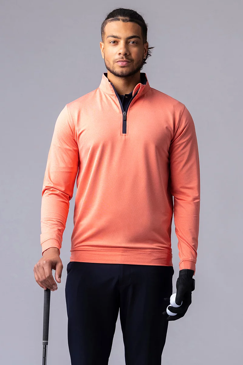 Mens Quarter Zip Lightweight Performance Golf Midlayer Sale
