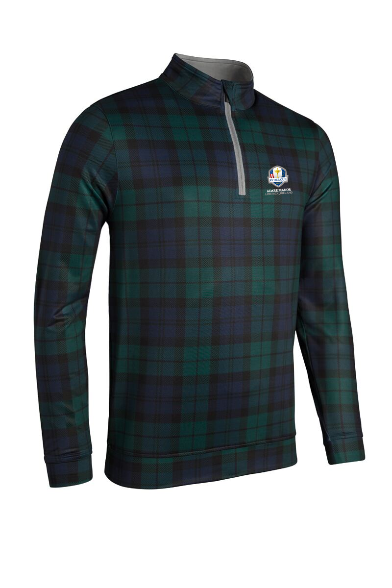 Official Ryder Cup 2027 Mens Quarter Zip Lightweight Performance Golf Midlayer