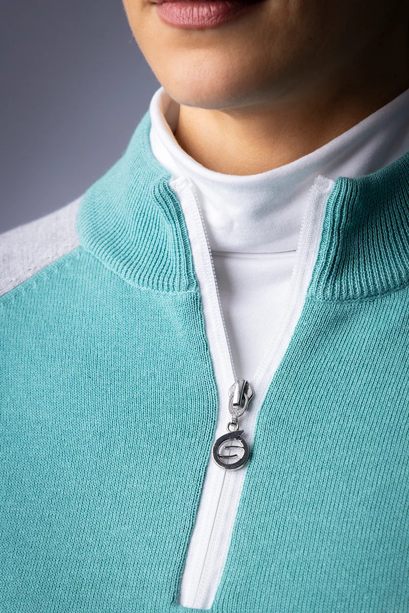 Ladies Quarter Zip Lightweight Lined Cotton Golf Sweater Sale Ladies Quarter Zip Lightweight Lined Cotton Golf Sweater Sale