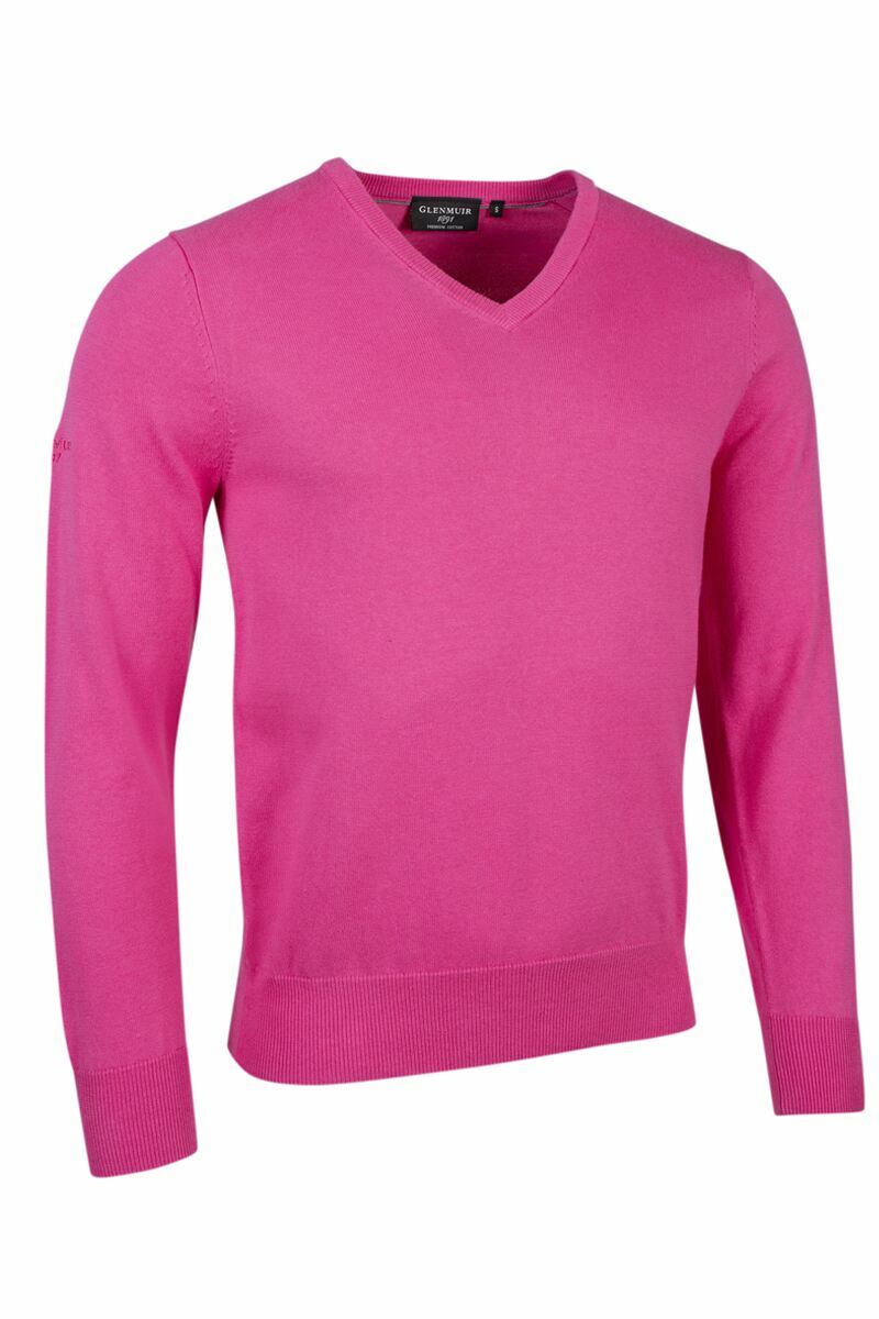 g.EDEN Mens V Neck Cotton Golf Sweater