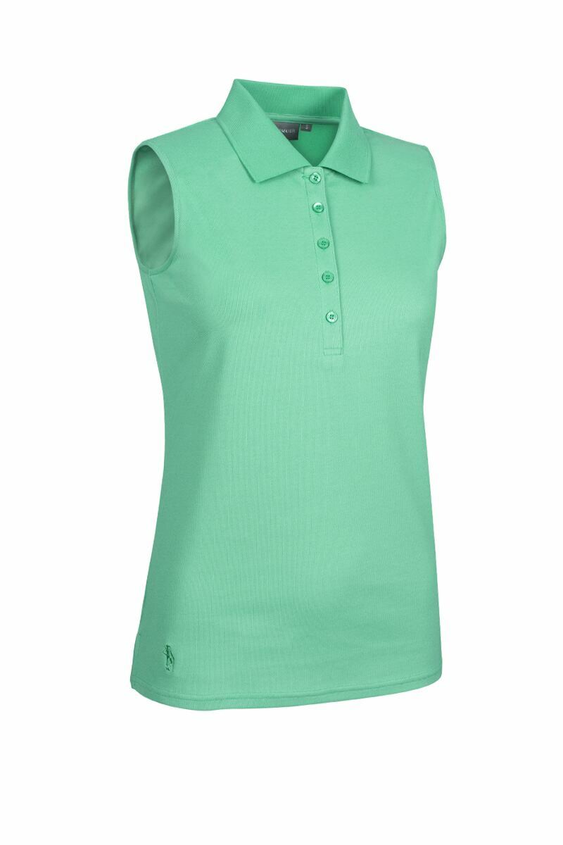 g.JENNA Ladies Sleeveless Performance Pique Golf Polo Shirt