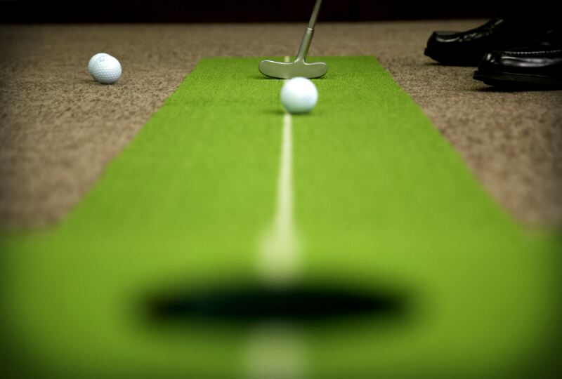 Indoor putting: You could always practice your putting 