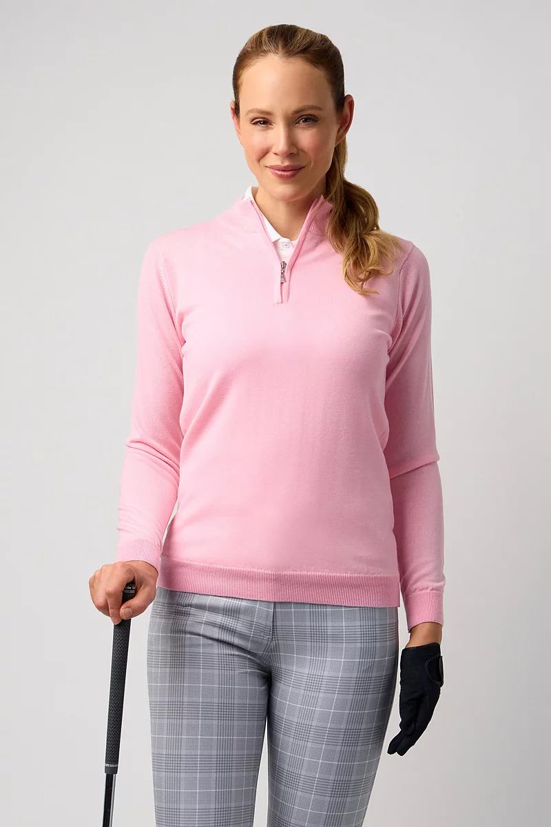 Ladies Zip Merino Amira Golf Sweater