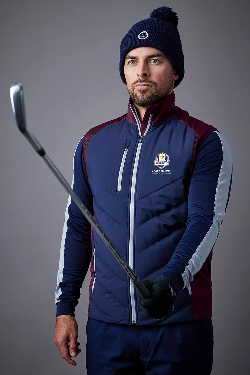 Veste Matelassée Levelwear Homme - Ryder Cup 2020 - Noire, Taille M, Capuche