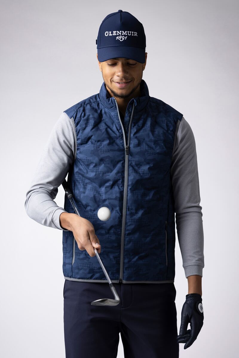 Mens Zip Front Bute Padded Golf Gilet