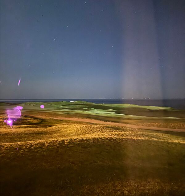 Moonlight Illuminates The Course