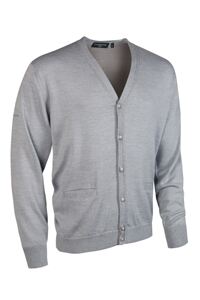 MENS EXTRA FINE MERINO BUTTON FRONT CARDIGAN