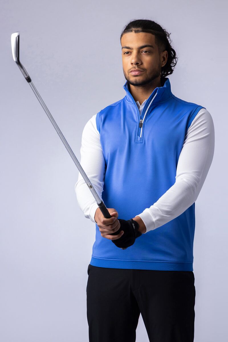 Mens Zip Sleeveless Charles Golf Midlayer