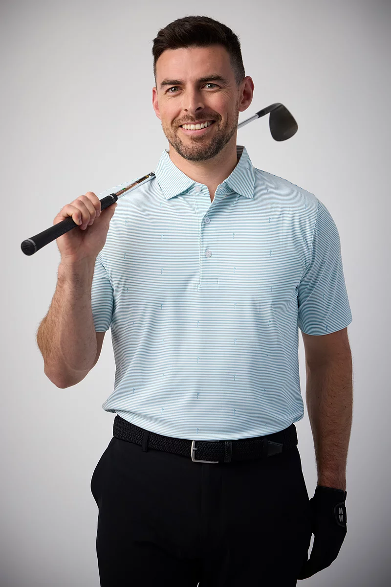 Jeff Granito's 'Distant Drums' Men's Performance Golf Polo - Ready-to-Ship - Shipping Included!
