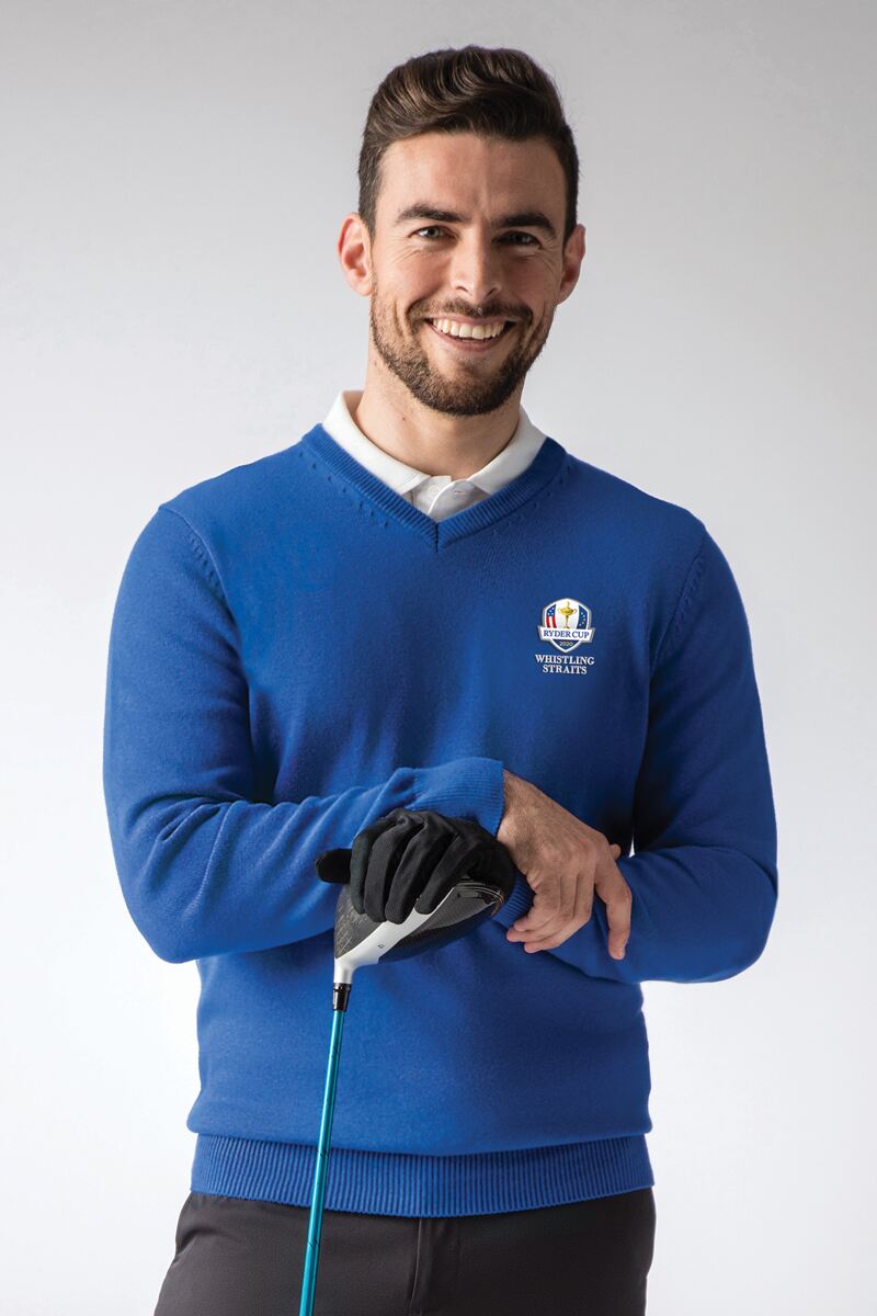 men's v neck golf sweaters