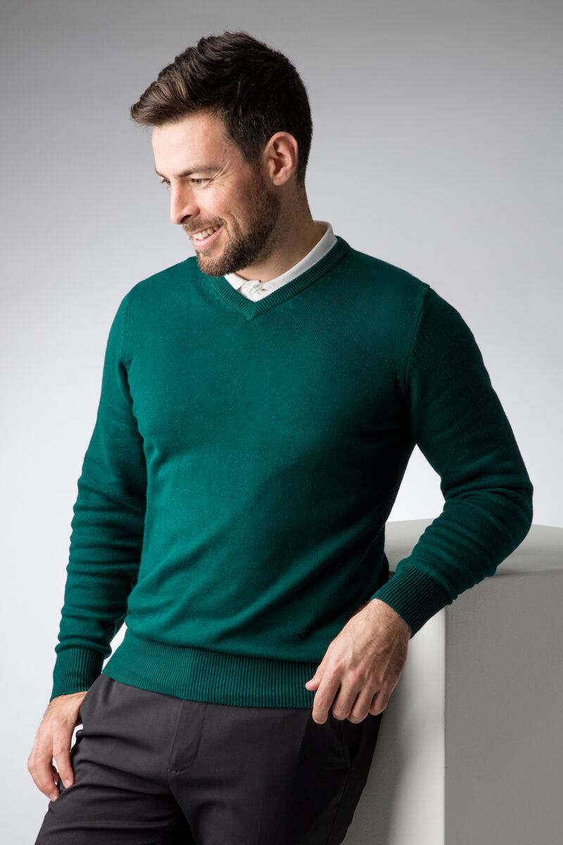 next mens v neck jumpers