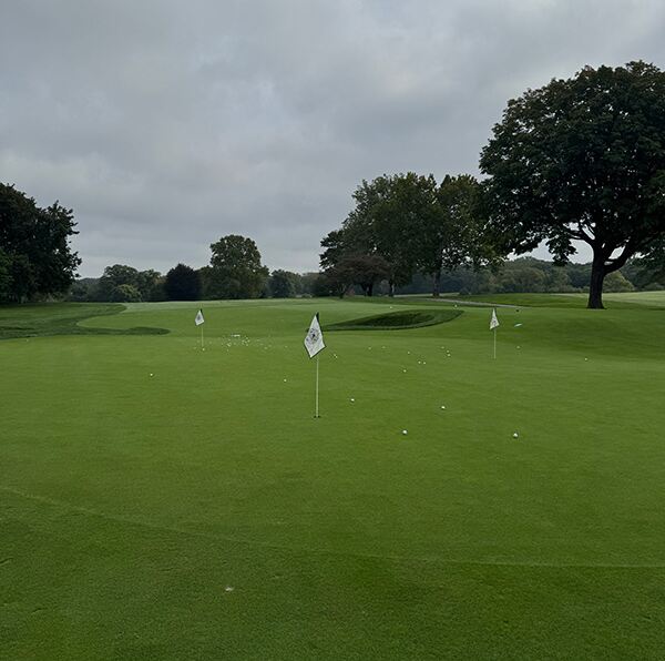 Wykagyl chipping Green Merging into First Tee