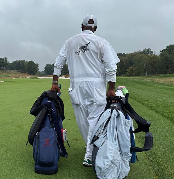 Our caddie, Shaq