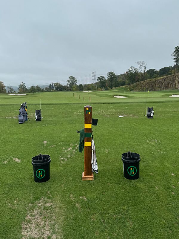 The range at Hudson National Golf Club