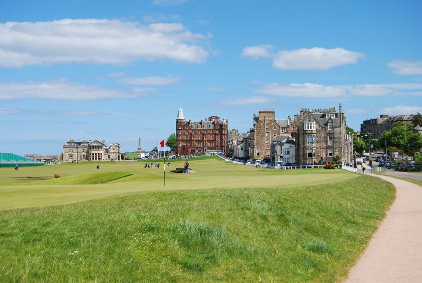 The Old Course at St Andrews.
