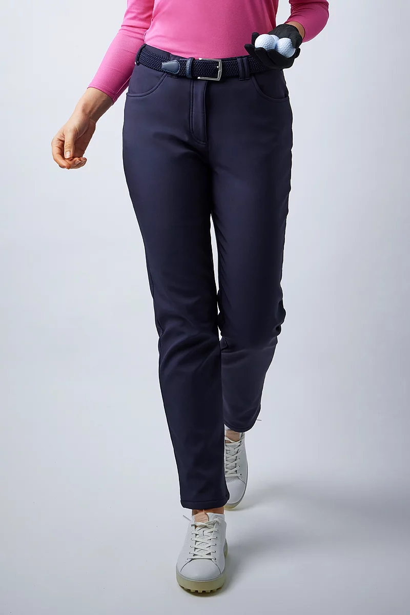 Thermal Ladies Fleece Lined Waterproof Golf Trousers Ladies - Main Image