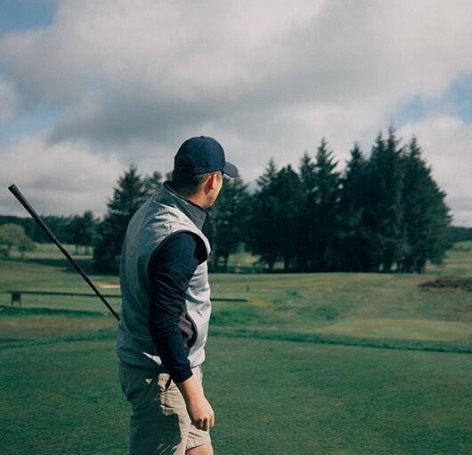 On course at Lanark Golf Club