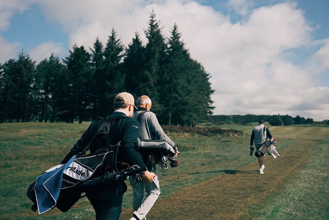 On course at Lanark Golf Club