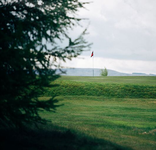 On course at Lanark Golf Club