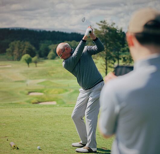 On course at Lanark Golf Club