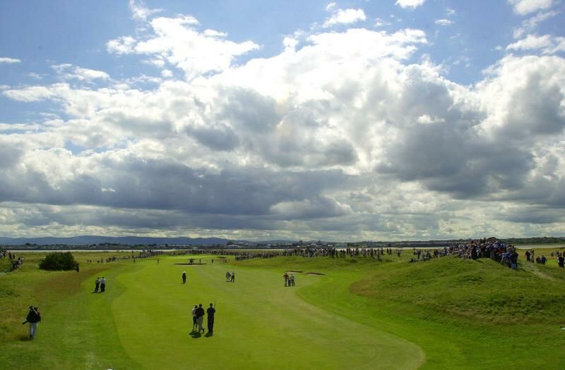 Clouds gather at Portmarnock’s 5th hole. Haydn West/PA Archive Clouds gather at Portmarnock’s 5th hole. Haydn West/PA Archive