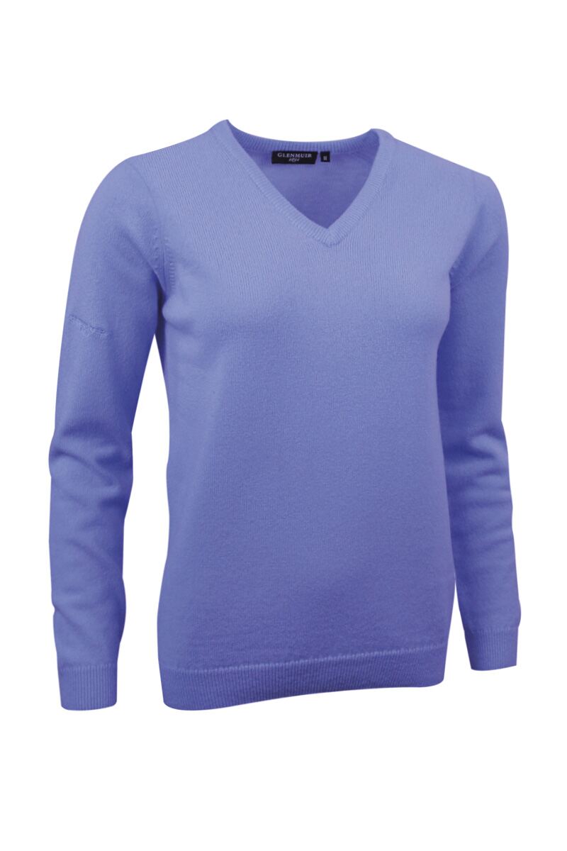 Ladies Glenmuir V Neck Lambswool Golf Sweater