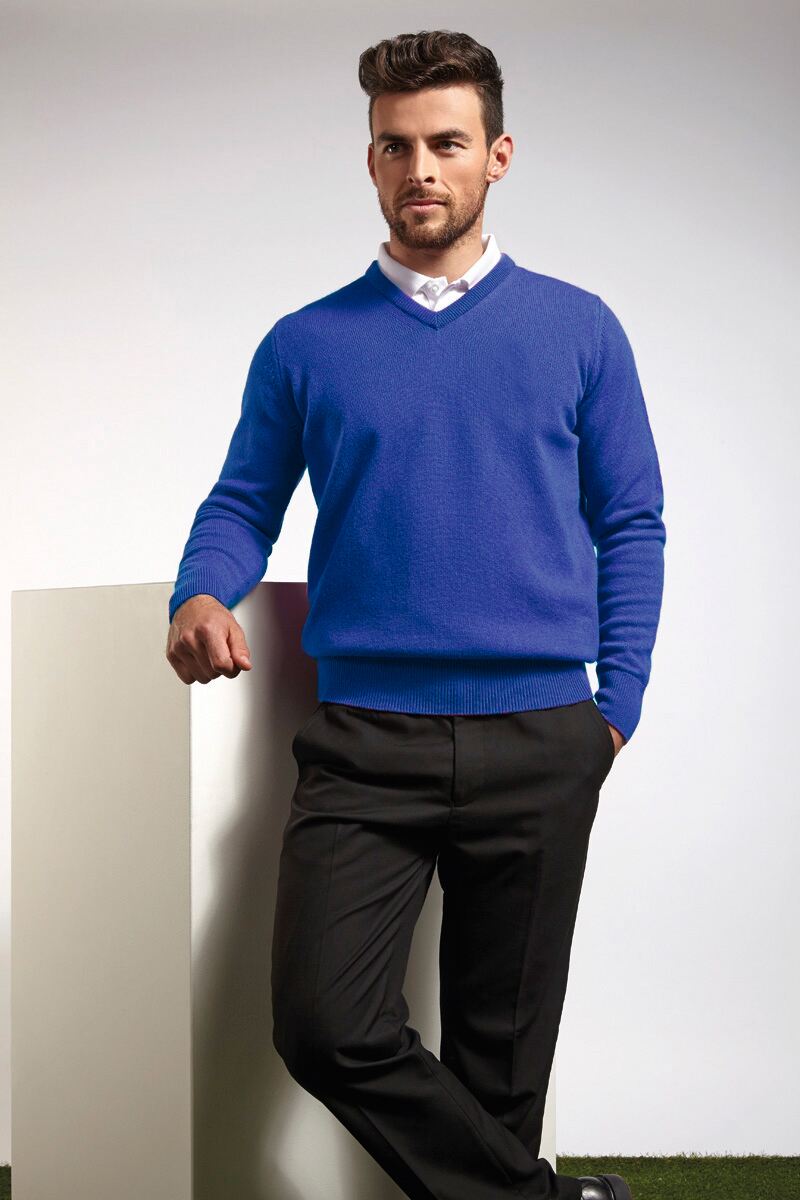 Mens Glenmuir Lambswool V Neck Golf Sweater Sale