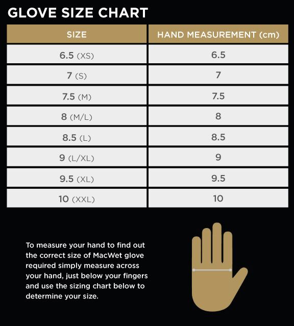 Wilson Golf Glove Size Chart