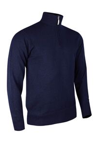 GLENMUIR MENS MERINO ZIP NECK SWEATER