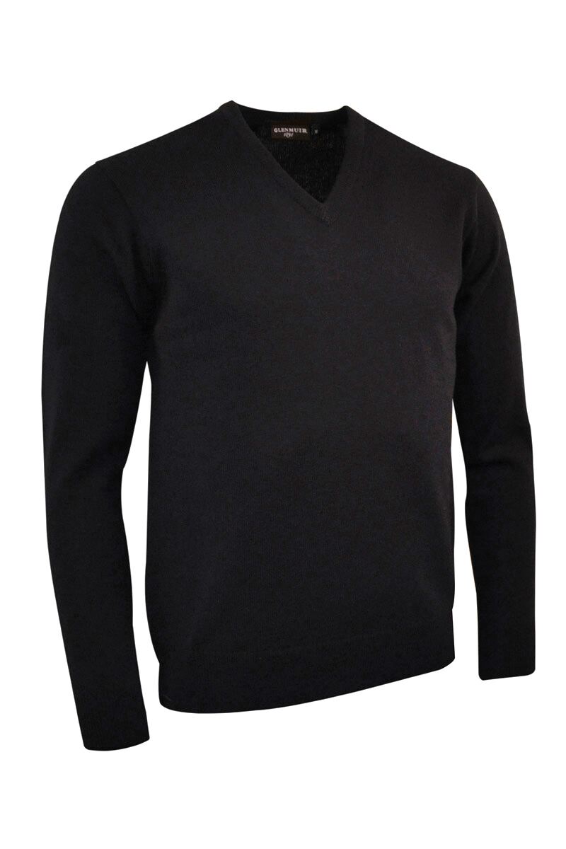 Mens Glenmuir V Neck Lambswool Golf Sweater