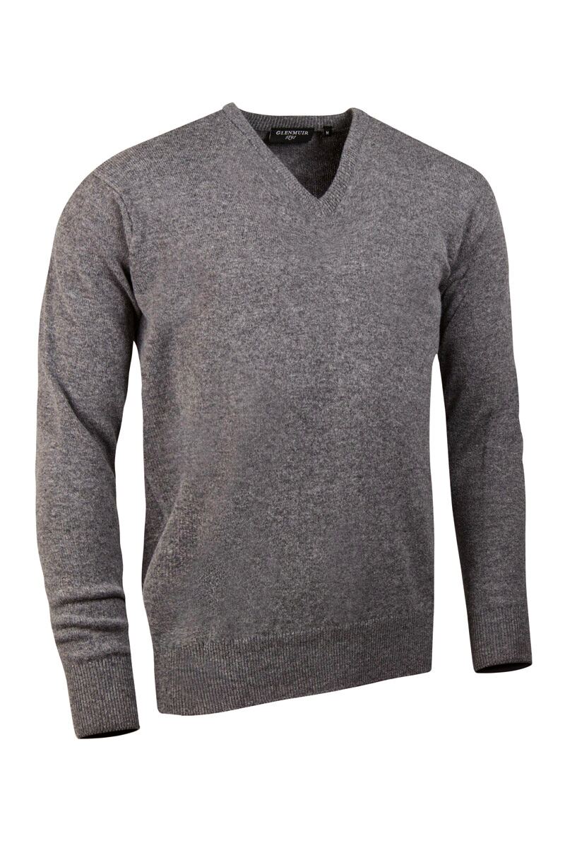 Mens Glenmuir V Neck Lambswool Golf Sweater