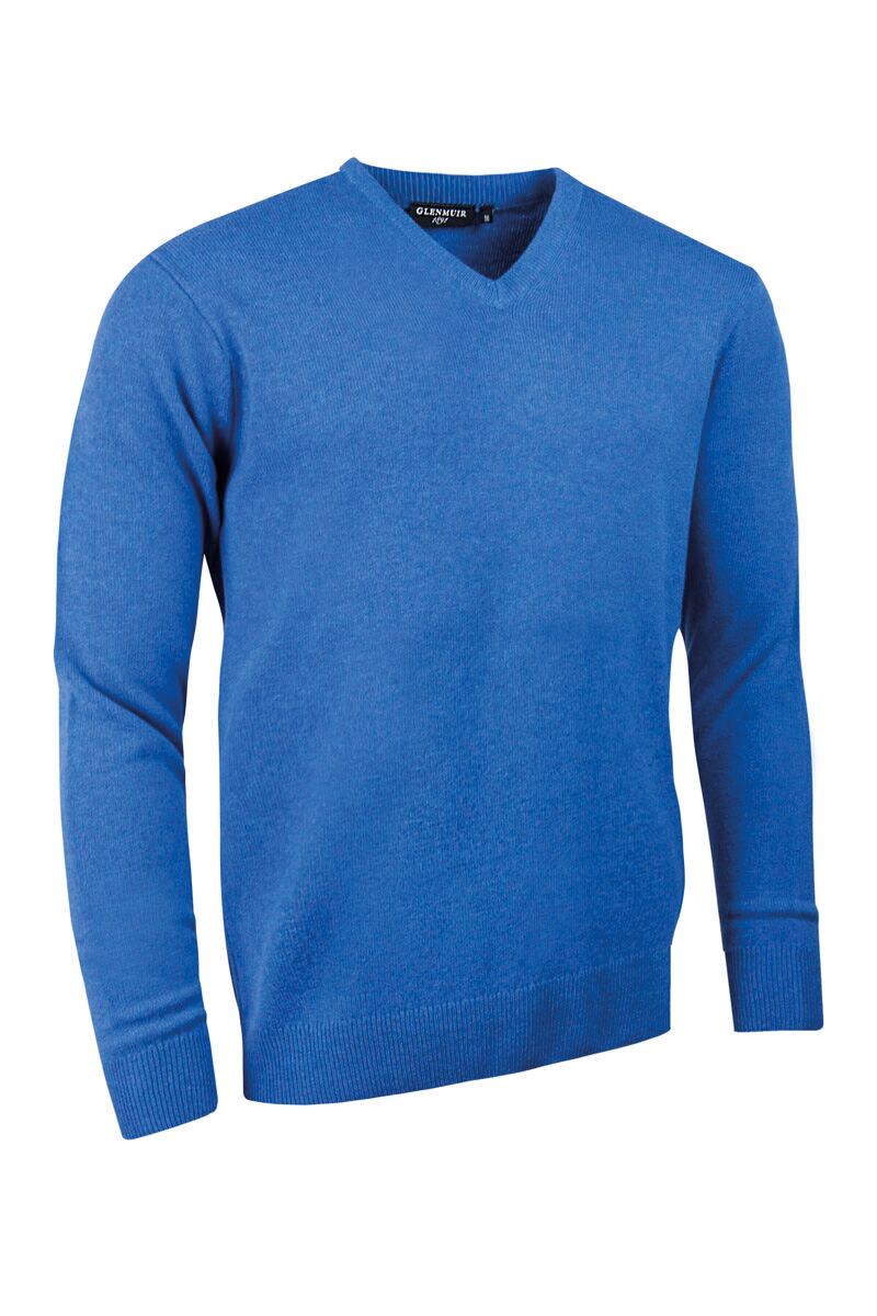 Mens Glenmuir V Neck Lambswool Golf Sweater