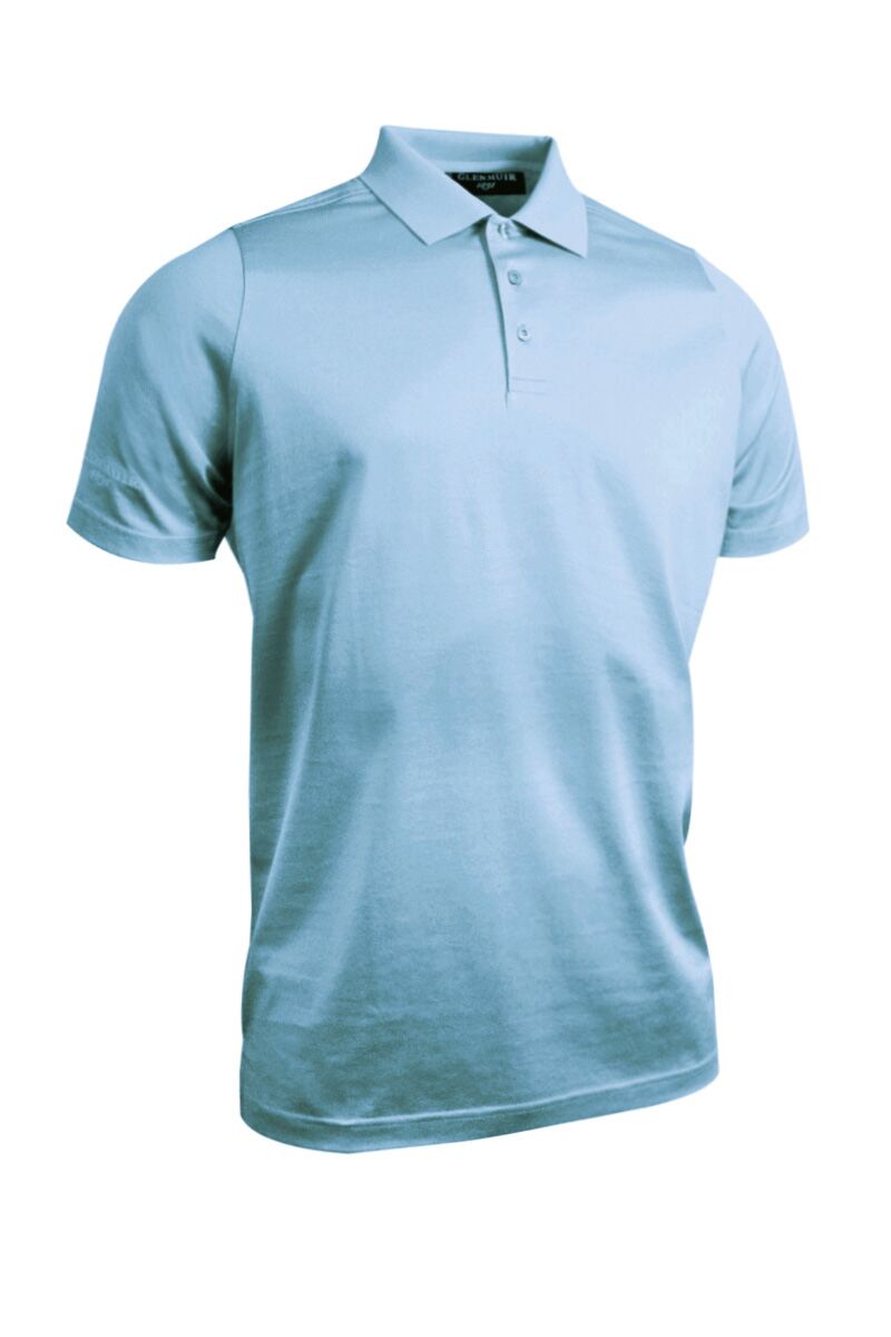 Mens Glenmuir Plain Mercerised Golf Polo Shirt