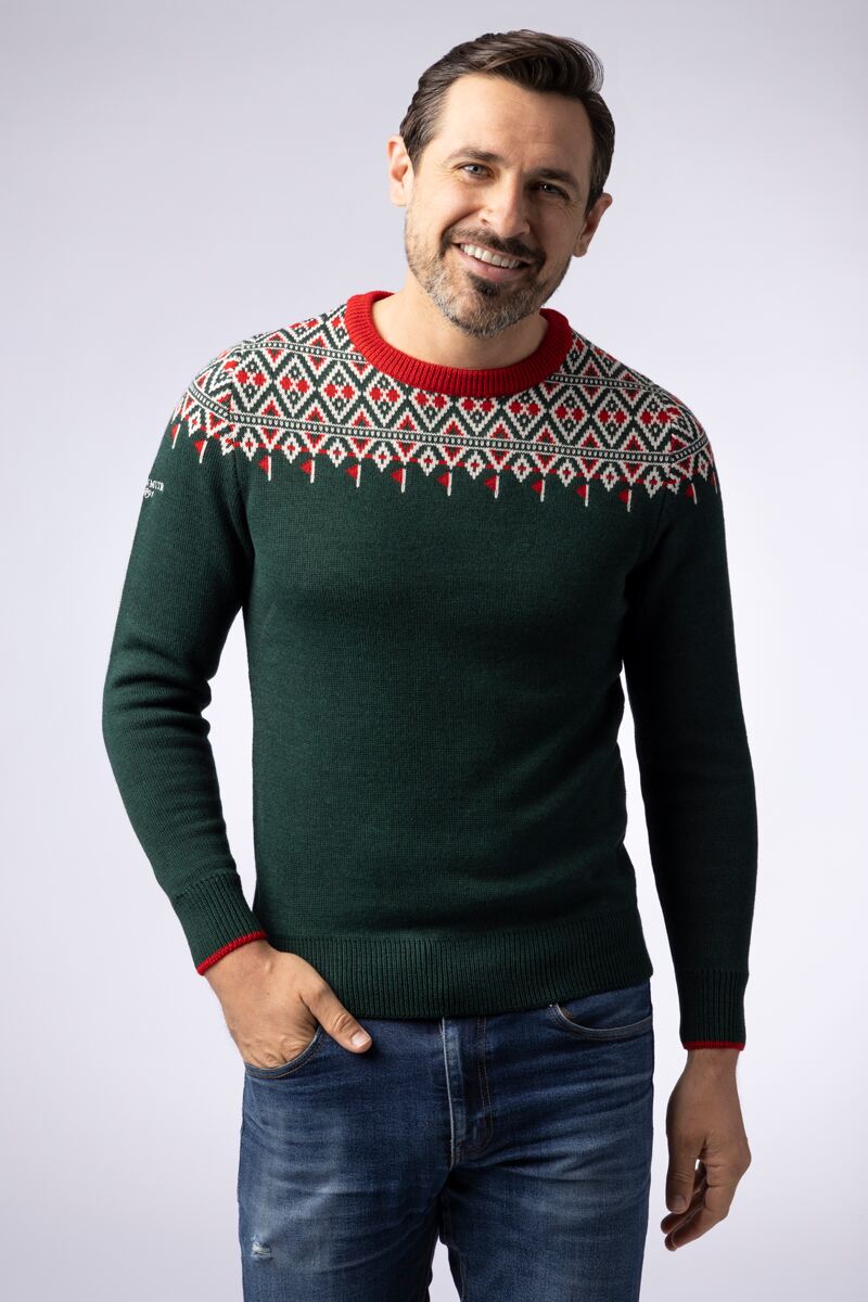 Mens Fairisle Flags Christmas Sweater