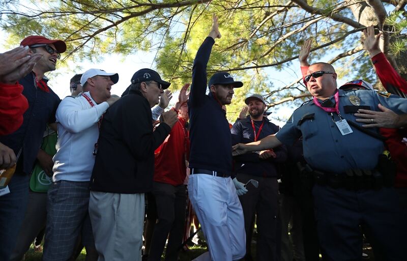 Security is on hand for Jimmy Walker. David Davies/PA Wire Security is on hand for Jimmy Walker. David Davies/PA Wire