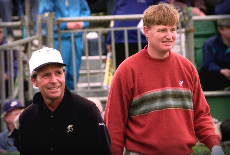 Gary Player with fellow South African Ernie Els / Photo by Chris Bacon/PA Gary Player with fellow South African Ernie Els / Photo by Chris Bacon/PA