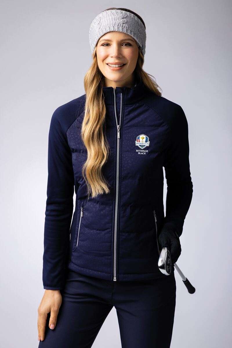 Official Ryder Cup 2025 Ladies Zip Samara Padded Golf Jacket