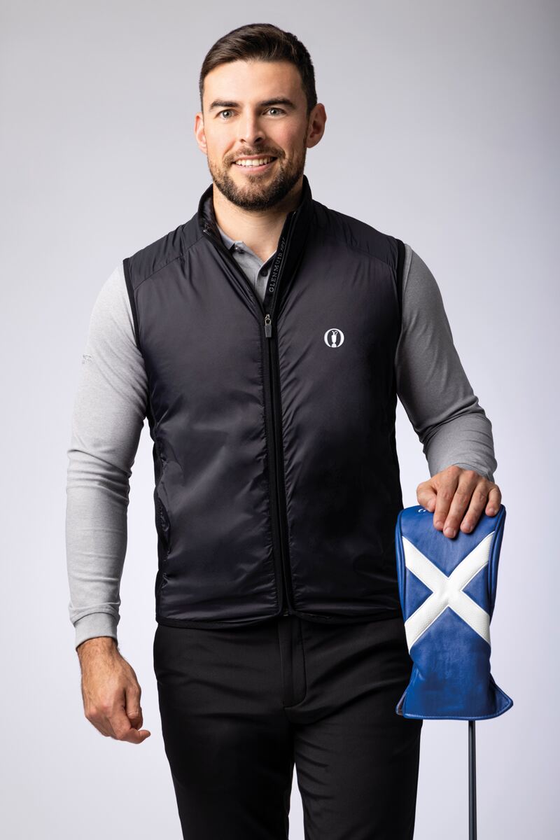 Official The Open Mens Zip Shiel Padded Golf Gilet