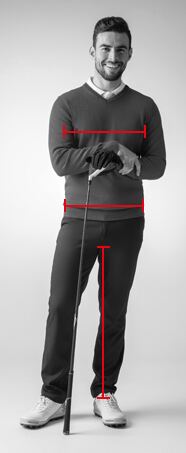 Men's Golf Clothing Size Guide
