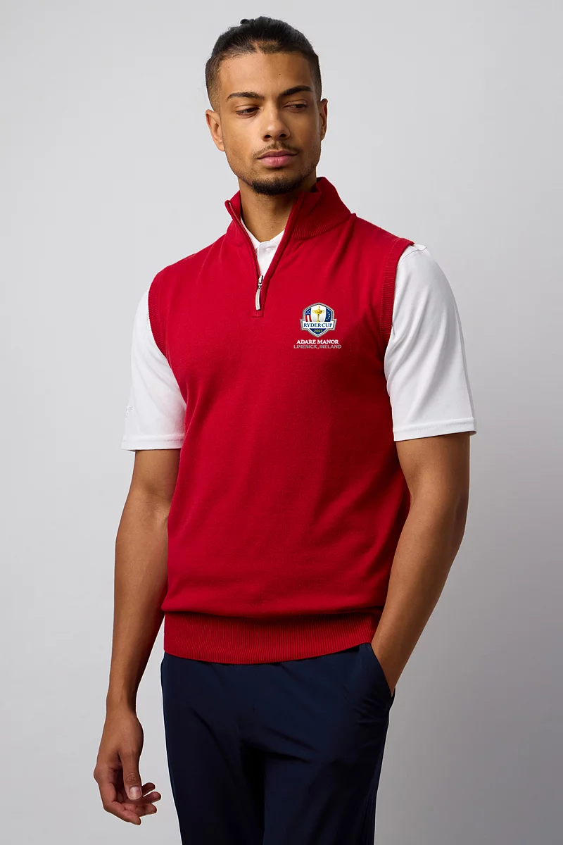 Mens Zip Stanley Ryder Cup Golf Slipover