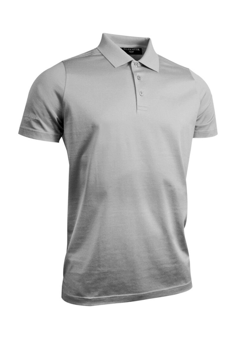 Glenmuir Mens Plain Mercerised Golf Polo Shirt